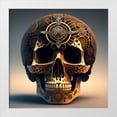 thumbnail image 2 of Stephen Chambers 15x15 White Modern Wood Framed Wall Art Titled - Skull 5, 2 of 6
