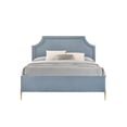 thumbnail image 2 of ACME Milla Eastern King Bed in Light Blue Velvet, 2 of 3