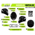 thumbnail image 3 of Casco motocicleta HAX Helmets Impulse Droid Rojo Talla S, 3 of 7