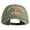 Olive, variant on U.S. Army Airborne Command Embroidered Washed Solid Pigment Dyed Cotton Twill Brass Buckle Cap - Olive OSFM