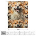 thumbnail image 4 of Qinduosi  Pomeranian Blanket for Kids Adults, Pomeranian Animal Pattern Dog Blanket Pomeranian Gift for Pomeranian Lovers,Double Sided Blanket Sherpa Throw Print Flannel Fleece inches), 4 of 6