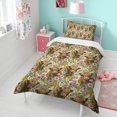thumbnail image 4 of Sunflower and Highland Cow Duvet Cover and Pillowcase Set for Single Bedding, Bedroom Accessories for Kids Teens, 4 of 5
