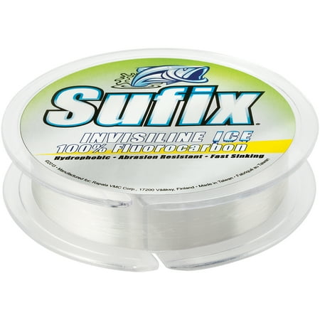 UPC: 0024777683082 | Sufix 50 Yard InvisiLine Ice Fluorocarbon Fishing Line – 6 lb. Test – Clear
