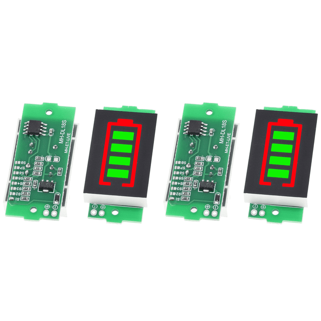 Pantalla LED Del Módulo Indicador Capacidad La Batería Litio 1/2/3/4/6/7/8S (verde)