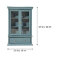 thumbnail image 2 of ORDDIART Étagère d'Exposition pour Miniatures Armoire Miniature Modèle Bois Bleu 1 Pcs, 2 of 8