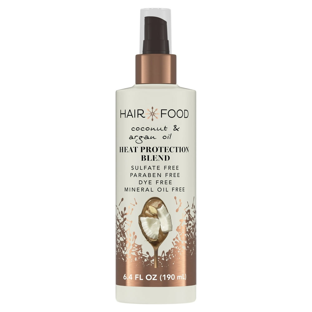 Hair Food Coconut & Argan Oil Heat Protectant Spray Blend, 6.4 fl oz