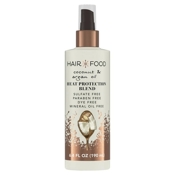Hair Food Coconut & Argan Oil Heat Protectant Spray Blend, 6.4 fl oz