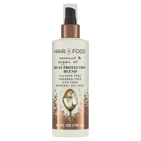 Hair Food Coconut & Argan Oil Heat Protectant Spray Blend, 6.4 fl (Best Heat Protectant For Hair India)