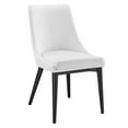 thumbnail image 2 of Modway Viscount Polyester Fabric and Solid Wood Dining Chair in White, 2 of 8