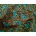 thumbnail image 4 of oneOone Silk Tabby Fabric Leaves & Floral Block Fabric Prints By Yard 42 Inch Wide, 4 of 4