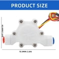 thumbnail image 5 of CEORPER Liquid Flowmeter Fluidmeter Counter 0.25-2.5L/Min Flow Measuring Instrument G1/4 Hall Effect Sensors for Water Dispenser, 5 of 7