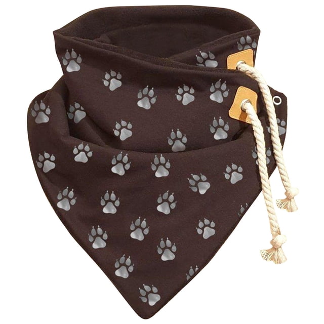 Penkiiy Foulard pour Femmes Foulard d'Hiver Imprimée Douce Enveloppante Décontractée Chaude à Cordon
