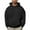 Black, variant on Hoodies for Men Sevevn Men Casual Solid Color Pullover Drawstring Pocket Long Sleeve Hooded Blouse Black XXL