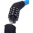 thumbnail image 3 of Security Bike Lock 4 Digit Resettable Combination Cable Lock For Bicycle, 2 Feet X 1/2 Inch, 3 of 7
