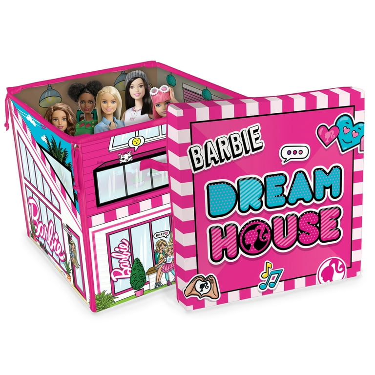 Barbie ZipBin 40 Doll Dreamhouse Toy Storage Box Playmat Walmart