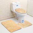 thumbnail image 1 of 3Pcs Toilet Lid Cover + Floor Pedestal Rug + Non-slip Pad Mat Carpet Bathroom Set Home Decor Gift, 1 of 5