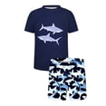 thumbnail image 4 of Fnooota Boys Rash Guard Swimsuits 2 Piece, Short Sleeve Vacation Summer Kids Bathing Suits Boys'Swimwear Multicolor Size 8, 4 of 8