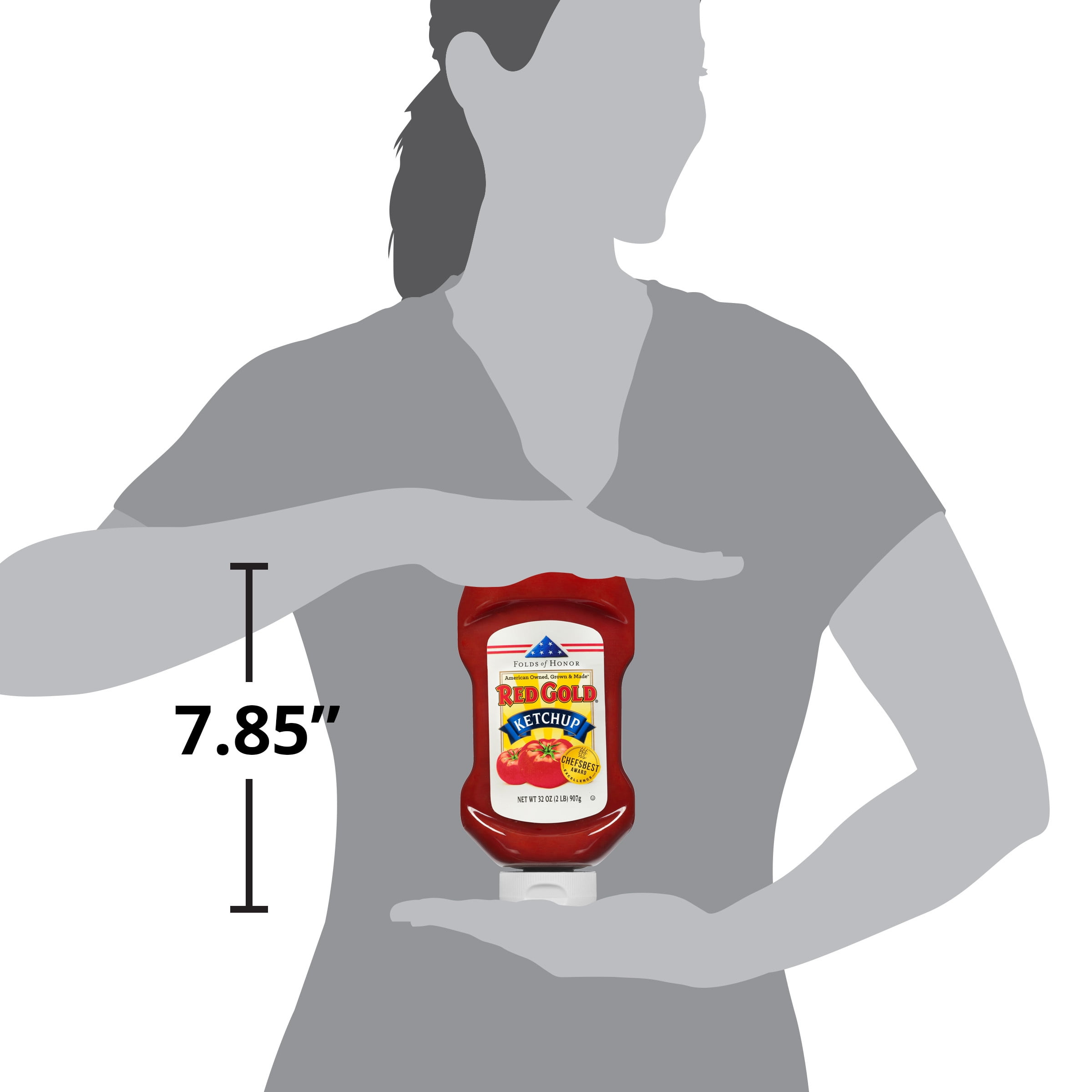 Red Gold Tomato Ketchup, 32 oz Bottle