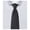 Black, variant on Jacob Alexander Men's Woven Subtle Mini Squares Pre-Tied Clip-On Neck Tie - Black
