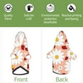 thumbnail image 6 of Cauagu Daisy and Ladybug Pattern Winter Pet Hoodie Sweatshirts- Dog Hoodie Sweater with Leash Hole - Cute Dog Hoodie - Pet Clothes Puppy Cat Custume -XX-Large, 6 of 8