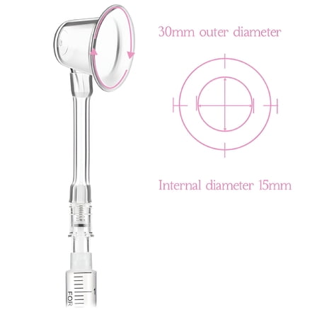 XIRQI Nipple Extractor Large Suction Corrector Puller Breastfeeding Aid for Flat Inverted Nipples