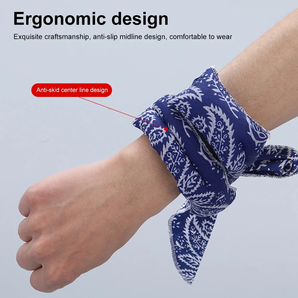 how to tie bandana on wrist