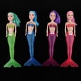 thumbnail image 2 of 4 Piezas , Modelo de Muñeca de Sirena, Juguetes Pantalla de lámpara Colorida Macarena Pequeña muñeca sirena, 2 of 8