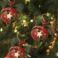 thumbnail image 3 of Christmas Ornaments Christmas Ball Pendant, Decorative Shatterproof Christmas Tree Pendants Hanging 80mm Christmas Baubles Balls Ornaments Set Pack Of 3 Pcs, 3 of 3