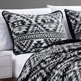 thumbnail image 2 of ESCA 3-Piece White & Black Southwestern RAYSA Reversible Quilt Set - King/Cal King, 2 of 5