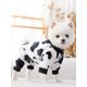 thumbnail image 3 of 1pc Cute Cow Patterned Fleece Lined Pet Jumpsuit, Warm And Comfortable For Small Dogs, 3 of 5