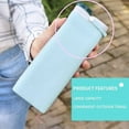 thumbnail image 4 of Collapsible Silicone Water Bottle，Food Grade Silicone， Leak Proof Water Bottles with Triple Leak Proof Lightweight，BPA Free Portable ，Gray, 4 of 7