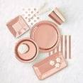 thumbnail image 2 of Paper Plates, 9 in, Rose Gold Foil, 8ct, 2 of 2