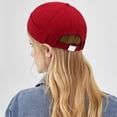 thumbnail image 4 of Cotton Docker Sailor Skull Cap with Rolled Cuff and Brimless Design, Retro Worker Cap for Men and Women in Classic Harbour Style, Versatile Beanie Watch Cap for Casual and Everyday Wear,Red, 4 of 9