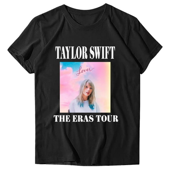 Cyinyin Taylor Swift Merch Country Taylor Swift Music A Lot Going On at The Moment Shirt for Women Letters Graphic Taylor Swift Music City Vacation Shirt Tee Outfits Shirts for Women Black S