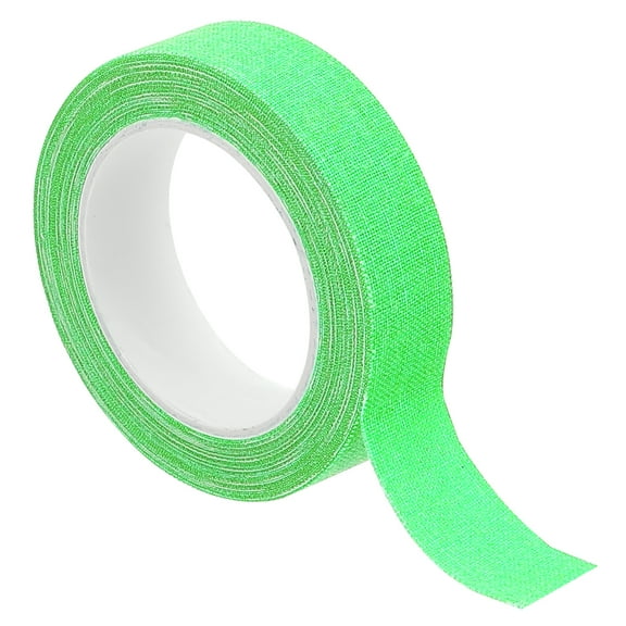 Uxcell 0.6 inch x 16.5 feet Neon Gaffer Cloth Tape, 1 Roll Fluorescent Adhesive Tape Black Light Glow Tape, Green