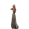 thumbnail image 6 of Champagne Metallic Strapless Evening Gown With Ruched Bodice And Maxi Skirt, 6 of 12