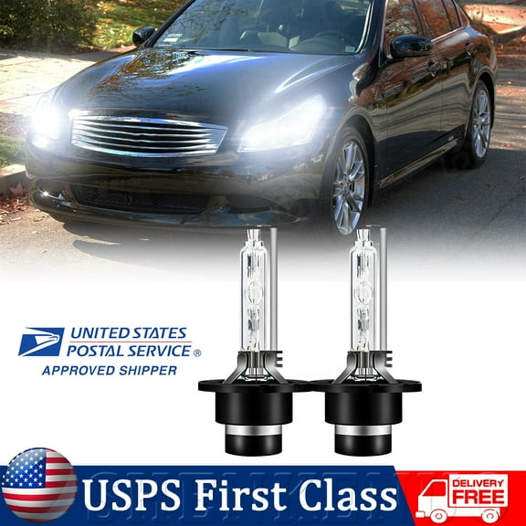 SHENKENUO D2S HID Headlight White Bulb For Infiniti G35 2006-2008 Low Beam（2pcs）