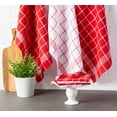 thumbnail image 2 of Design Imports 70333A Ensemble de Torchons en Nid d'Abeille Rouge - Ensemble de 6, 2 of 2
