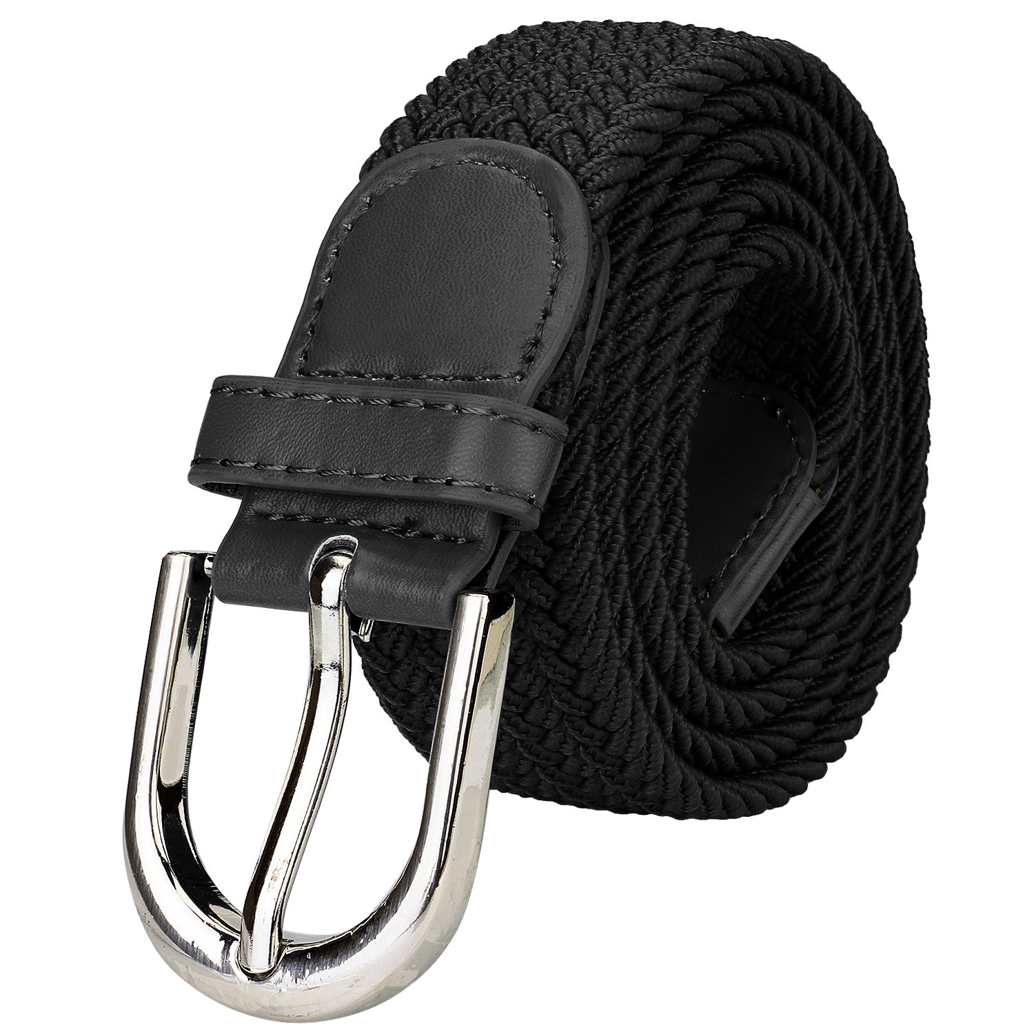 Falari Stretch Braided Canvas Belt, Unisex photo 3
