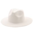 thumbnail image 7 of EliteGoogv Unisex Panama Straw Hat Foldable Wide Brim Breathable Solid Color For Men Women Summer Beach Vacation Casual Outdoor Fedora Sun Hat Headwear, 7 of 7