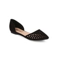 thumbnail image 1 of Breckelles EE43 Women Suede Pointy Toe D'orsay Hollow Out Slip On Flat, 1 of 6