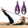 thumbnail image 1 of Fitness Double Loop Wrist Straps for Reformer Machine Yoga Home Gym Stretching Strength Training Workout Accessories with Adjustable Non- Padding, 1 of 3