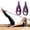 Purple, variant on 2Pcs Pilates Straps Double Loop Straps Enhanced Thickness Straps For Home Gym Workout(Black-37Cm)