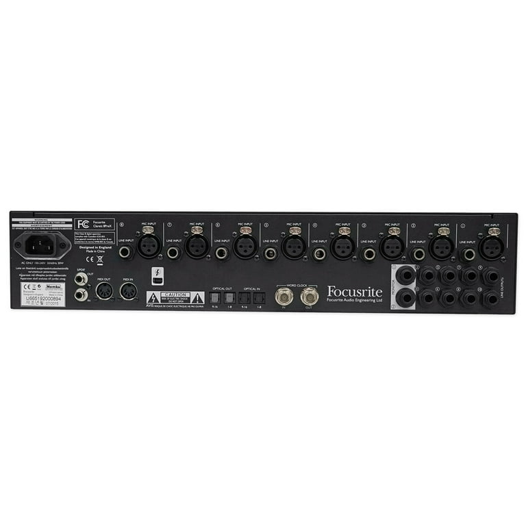 DTM・DAW Focusrite Clarett 8Pre X Thunderbolt Focusrite Clarett 8Pre Thunderbolt Audio Interface