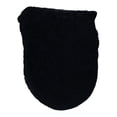 thumbnail image 7 of Plush Toilet Seat Lid Covers, Cosmug Elastic Washable Toilet Covers, Solid Color Bathroom Cushion Pads, for Household Restroom, Guest Bath and Apartment Decor, Black, 7 of 7