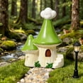thumbnail image 5 of TINGXIN Diy Miniature Mushroom Resin House H (Miniature Mushroom Resin House, Fairy Garden House), Miniature Scene Decor Dollhouse Accessories Resin Dollhouse for Terrarium Fish Tank, 5 of 5