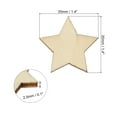thumbnail image 2 of Uxcell 35mm Wooden Stars, 300 Pack Unfinished Wood Stars Blank Wooden Cutouts Ornaments Natural Wood Pieces, 2 of 5