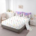 thumbnail image 5 of Castle Fairy Ice Cream Baseball Print King Bedding 7pcs, Sport Ball Gamer Pattern King Bed in a Bag, Blue Pink Purple, 5 of 7