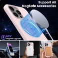 thumbnail image 3 of Magnetic Case Compatible for iPhone 14 Pro Max Case [Compatible with MagSafe] [+Screen Protector] Liquid Silicone Gel Rubber Full Body Protective Cover Case 6.7 Inch-Chalk Pink, 3 of 14