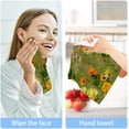 thumbnail image 7 of Coolnut 4 Pack Vintage Watercolor Floral Pure Cotton Washcloths 12 x 12 Inch Reusable Absorbent Soft Cotton Face Towels Fingertip Towels Set for Gym Towels,Hotel and Spa Wash cloth, 7 of 7